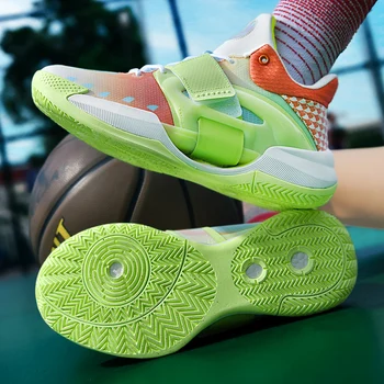 Высококачественная мужская баскетбольная обувь, женская детская спортивная обувь, Модные светоотражающие кроссовки, Мужская обувь для тренировок, Мужская обувь  10