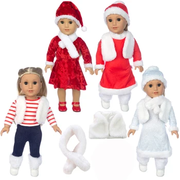 Новый рождественский костюм подходит для американской девочки 18-дюймовая кукла american girl alexander doll лучший подарок  10